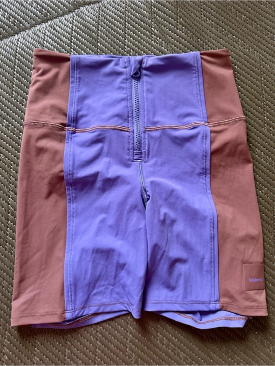 lululemon athletica Pants - Lululemon Hike to Swim Short 6" Charged Indigo/Dark Oxide Size 6 Front Zipper